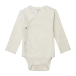 Noppies Nino Romper - Rib - Oatmeal - Mt. 62