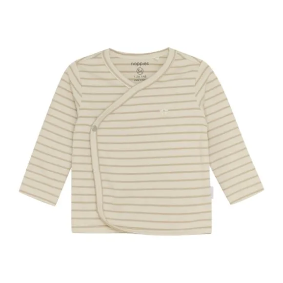 Noppies Nour Overslagshirt - Stripe - Maat 44 - Offwhite