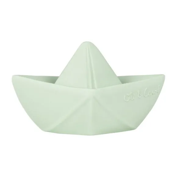 Oli & Carol Bad- en Bijtspeeltje Origami Boot - Mint