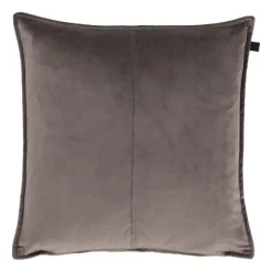 Overseas Middlestitch Kussen - 60 x 60 cm– Velours – Beige