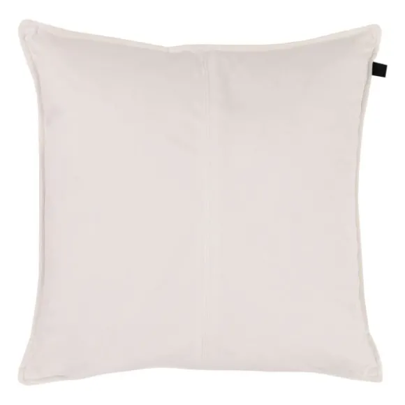 Overseas Middlestitch Kussen - 60 x 60 cm– Velours – Beige