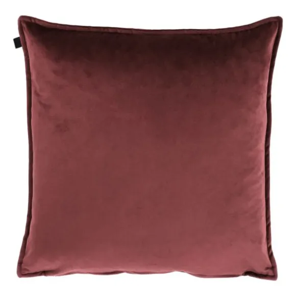 Overseas Middlestitch Kussen - 60 x 60 cm– Velours – Beige