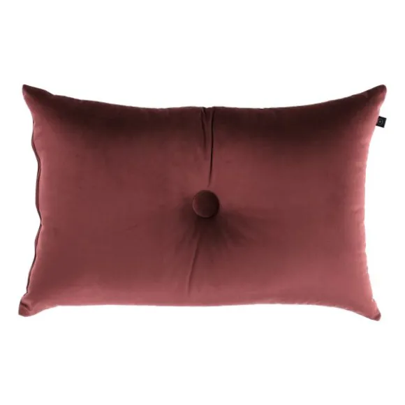 Overseas Velours Button Kussen - Rose Dust