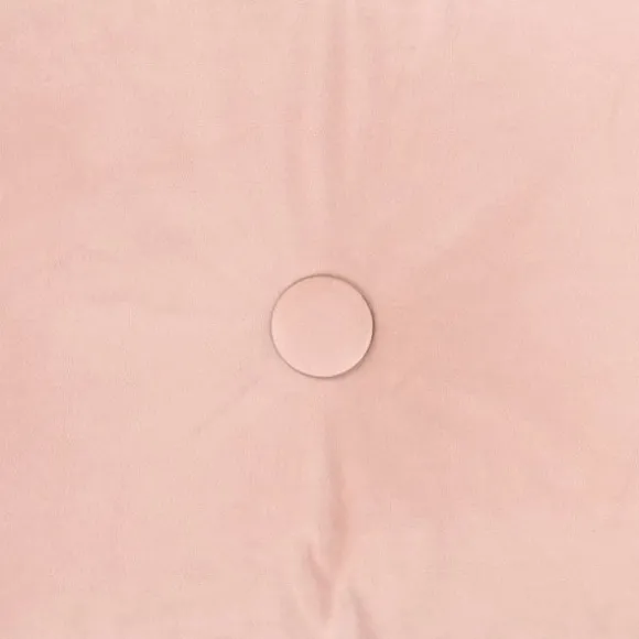 Overseas Velours Button Kussen - Rose Dust