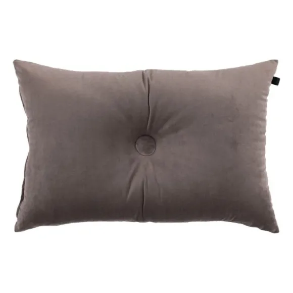 Overseas Velours Button Kussen - Rose Dust