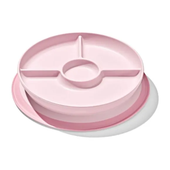 Oxo Tot Stick & Stay Bord met 3 vakjes - Blossom