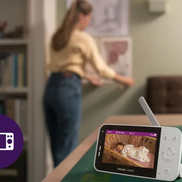 Philips Avent Babyfoon met Camera - Connected SCD953/26 - Silk White