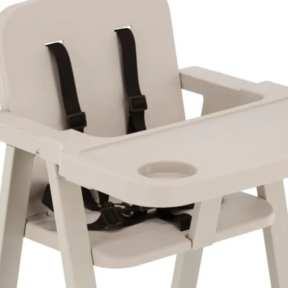 Puck Plain Kinderstoel Zwart