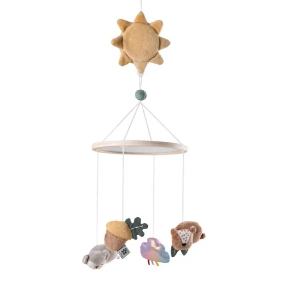 Sebra Babymobiel Met Spiegel en Muziek - Woodland