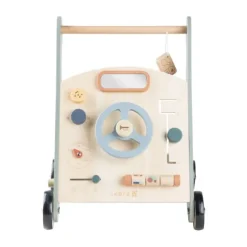 Sebra Houten Loopwagen - Blauw