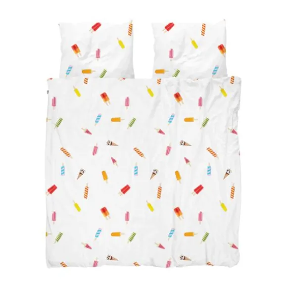 Snurk Dekbedovertrek - Popsicles - 140x200/220 cm - Wit