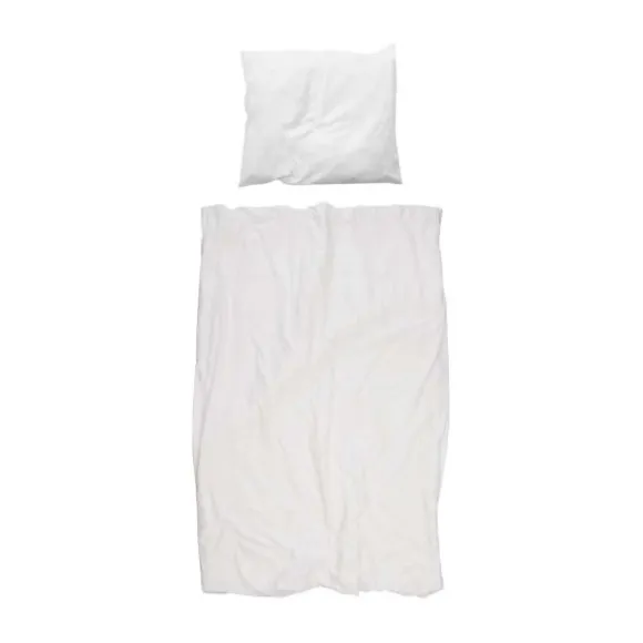 Snurk Uni Flanel Dekbedovertrek White 140 x 200/220 cm