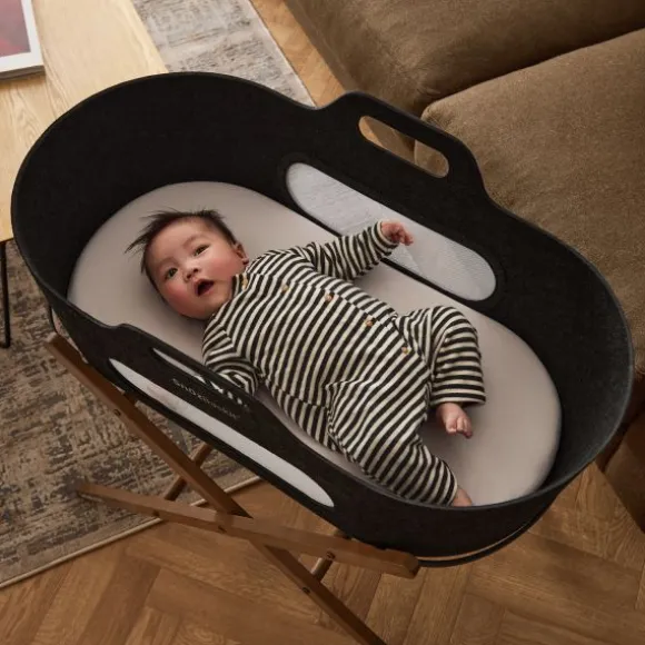 Snuz SnüzBaskit Moses Basket + Stand Set - Dove/Light Grey/Grey