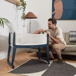 SnuzPod Studio Co-sleeper - London Navy