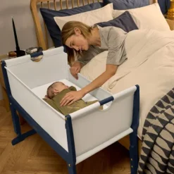 SnuzPod Studio Co-sleeper - London Navy