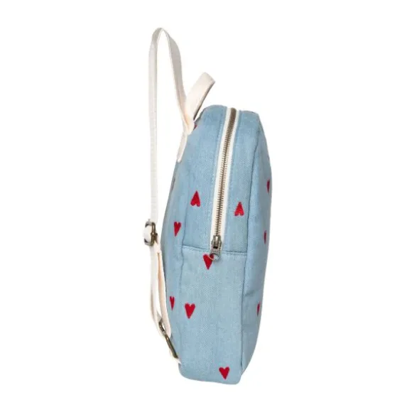 Studio Noos Mini Rugzak - Denim Hearts
