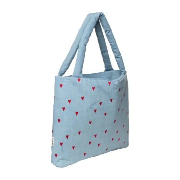 Studio Noos Mom Bag - Denim Hearts
