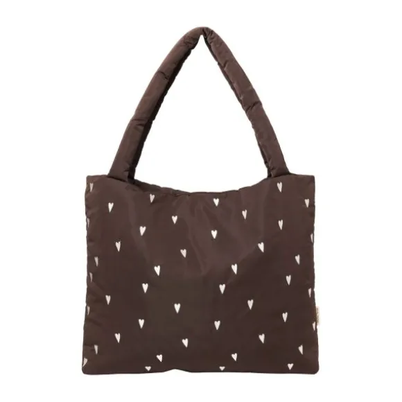 Studio Noos Mom Bag - Puffy - Brown Heart