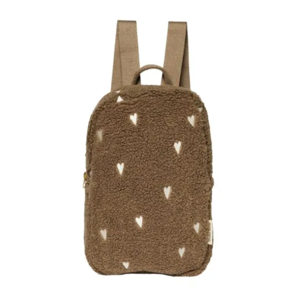 Studio Noos Teddy Hearts Mini Backpack - Brown