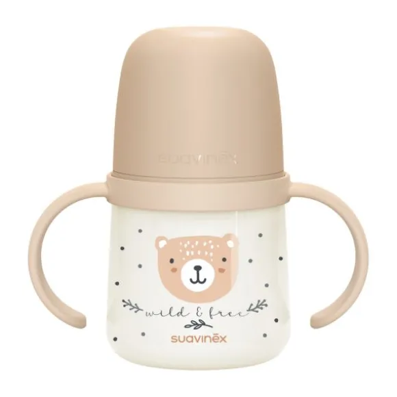 Suavinex Wild & Free Beker Met Handvaten - 150ml - 6Mnd+ - Blauw