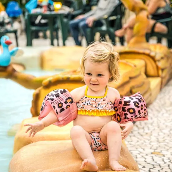 Swim Essentials Leopard Zwembandjes Rose Gold 0-24 Mnd