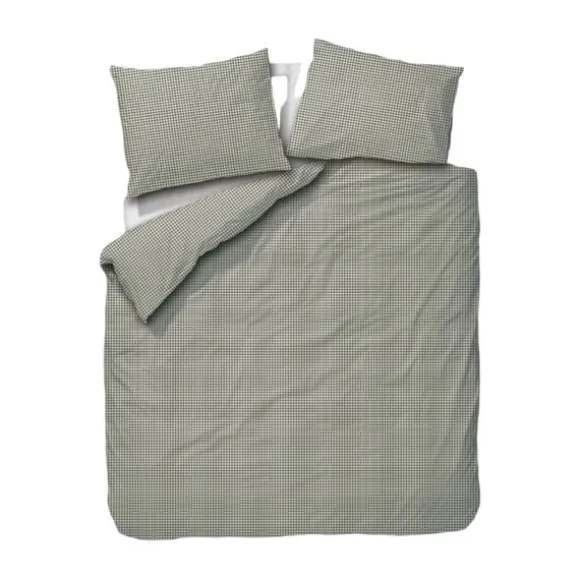 Town & Country Gingham Dekbedovertrek - 140 x 220 cm - Olive