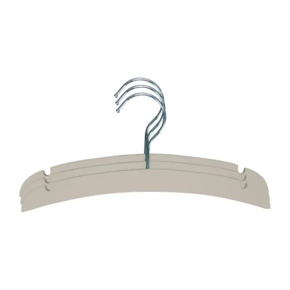 TWF Kledinghanger - 3 Stuks - Hout Clay