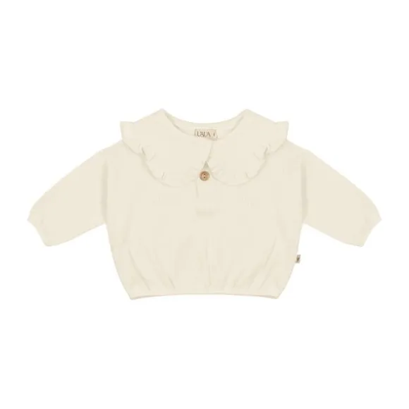 UAUA Bib Sweater - 3-6 Mnd - Crema