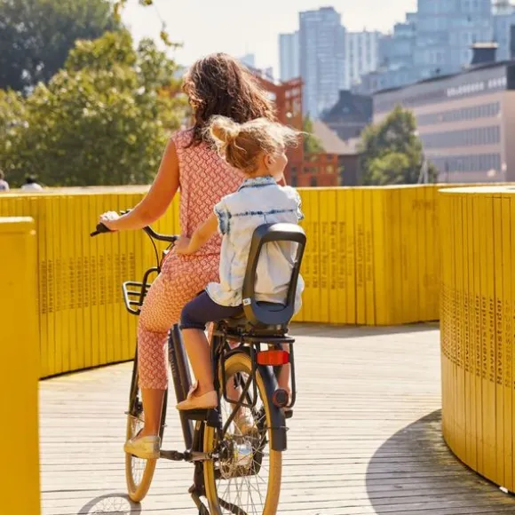 Urban Iki Junior Fietszitje - Bincho Black / Kurumi Brown