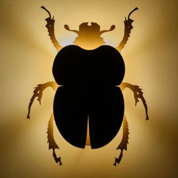 Van Tjalle en Jasper Beetle Muurlamp - Naturel / Blue