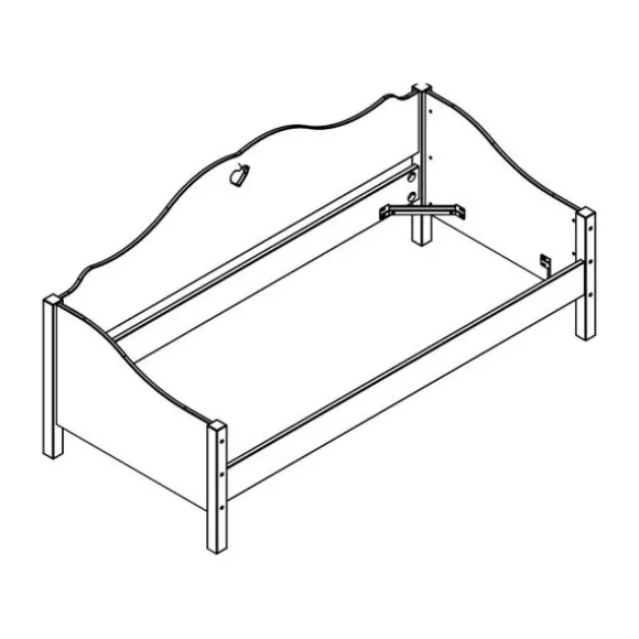 Vipack Amori Bedbank Wit 90 x 200 cm