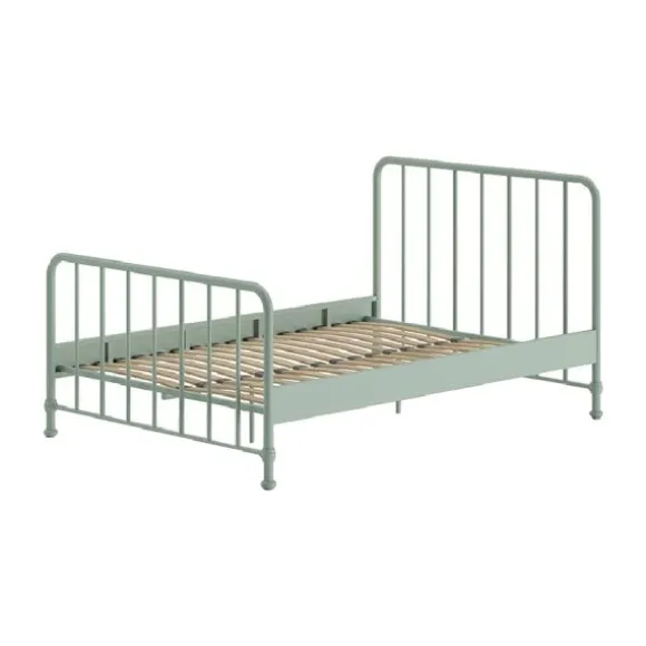 Vipack Bronxx Bed - 140 x 200 cm - Mat Blue Denim