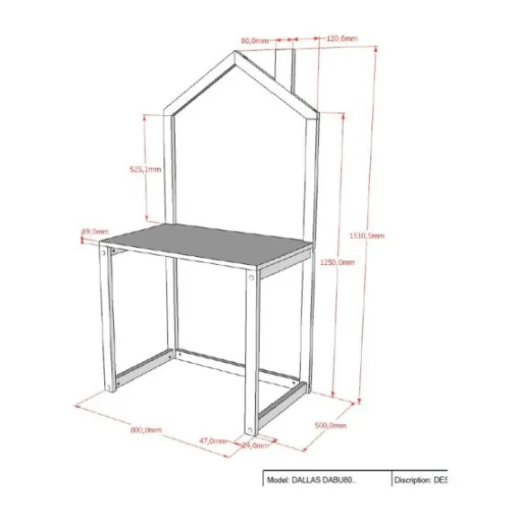 Vipack Dallas Bureau - Antraciet