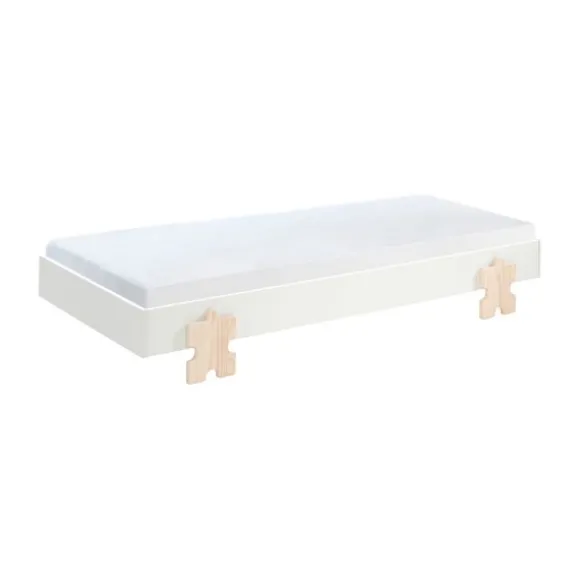 Vipack Modulo Bed 90 x 200 Cm Puzzle Grijs