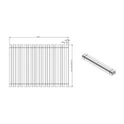 Vipack Rollattenbodem - 90 x 200 cm