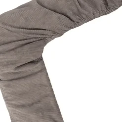 Witlof for kids Velvet Rib Tuck-Inn wiegdeken - 40 x 80 cm - Warm Grey