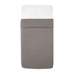 Witlof For Kids Velvet Rib Ledikantdeken - 60 x 120 cm - Warm Grey