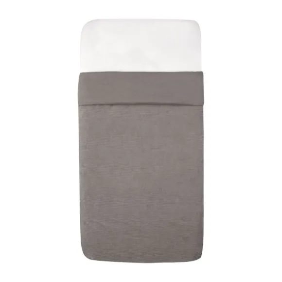 Witlof For Kids Velvet Rib Ledikantdeken - 60 x 120 cm - Warm Grey