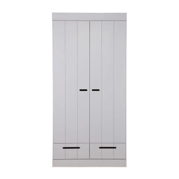 Woood Connect Kast 2-Deurs Wit