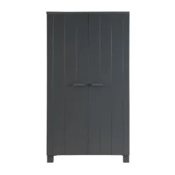 Woood Dennis Kledingkast Betongrijs 2-Deurs