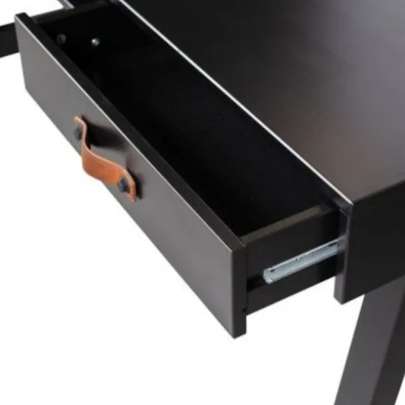 Woood Dian Bureau Grenen Diep Zwart