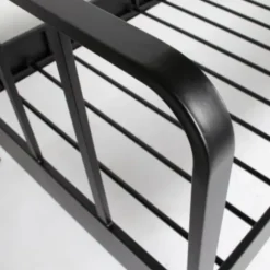 Woood Mees Bed Metaal Zwart 90 x 200 Cm