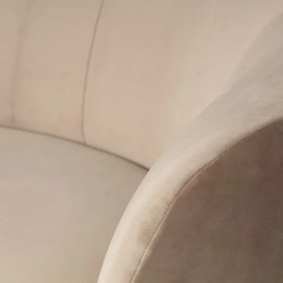 Woood Sara Fauteuil – Fluweel – Khaki