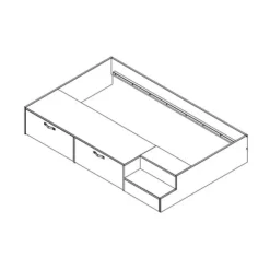 Woood Stage Bed Soap Green 80 x 200 cm