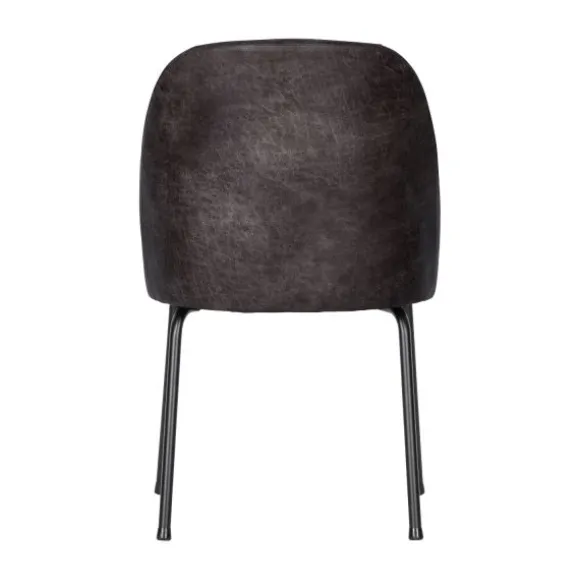 Woood Vogue Eetkamerstoel – Leer – Zwart
